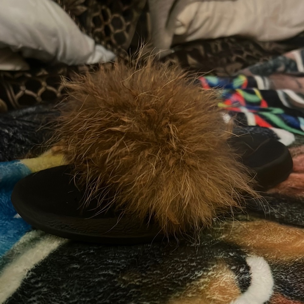 Fuzzy sandals
